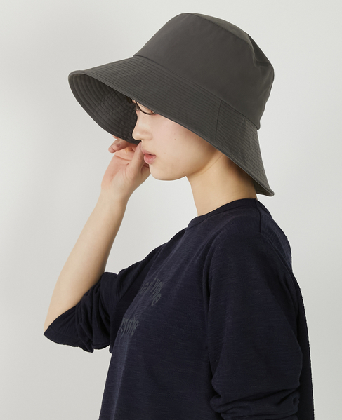 【ファブリックステッチハット】 詳細画像 ダークグレー 3