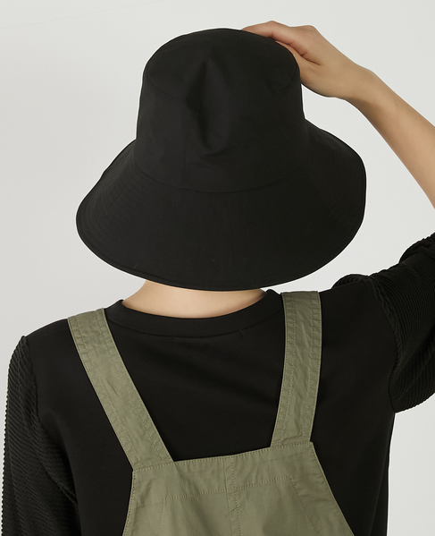 【ファブリックステッチハット】 詳細画像 ブラック 4