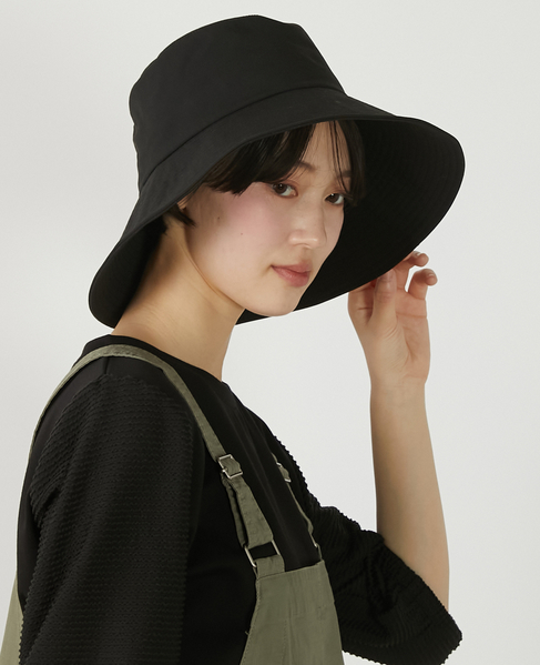 【ファブリックステッチハット】 詳細画像 ブラック 5