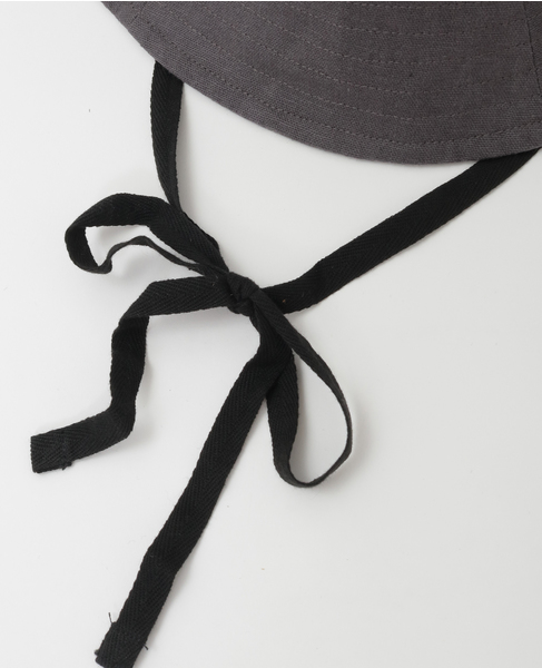 リボン付きパネルハット 詳細画像 ダークグレー 4