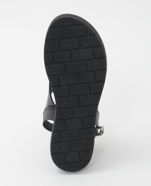 【NUOVO NICAR/ヌオヴォ二カール】レザーサンダル 詳細画像 ブラック 5