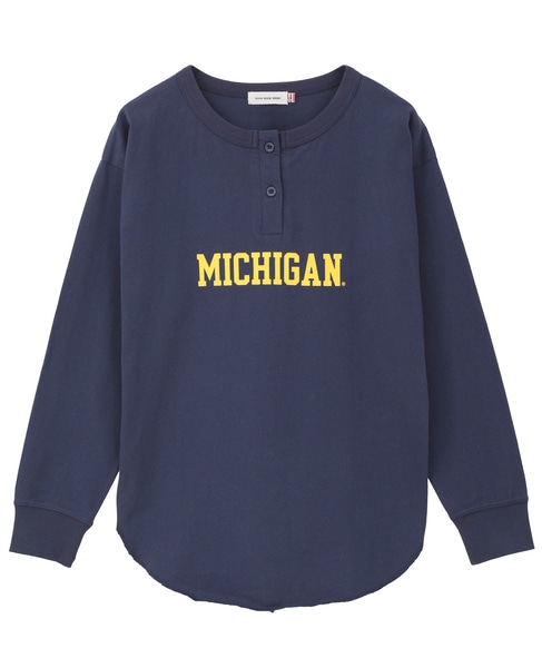 【GOOD ROCK SPEED/グッドロックスピード】UNIVERSITY OF MICHIGAN Tシャツ 詳細画像 ネイビー 1