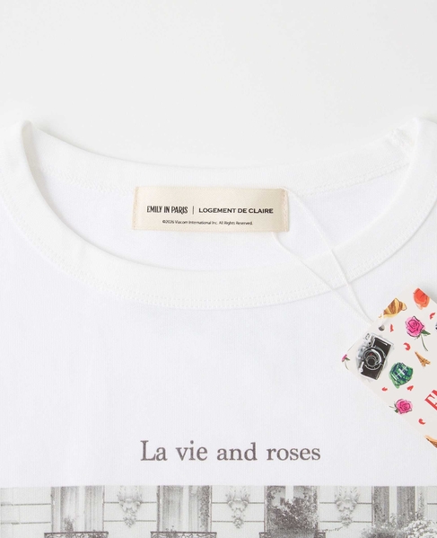 《コラボ》 Emily in Paris ロングスリーブTシャツ 詳細画像 オフホワイト 11