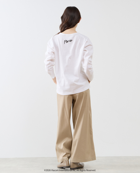 《コラボ》 Emily in Paris ロングスリーブTシャツ 詳細画像 オフホワイト 7