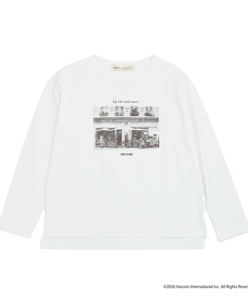 《コラボ》 Emily in Paris ロングスリーブTシャツ 詳細画像 オフホワイト 9