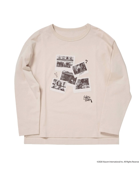 《コラボ》 Emily in Paris ロングスリーブTシャツ 詳細画像 ライトベージュ 2