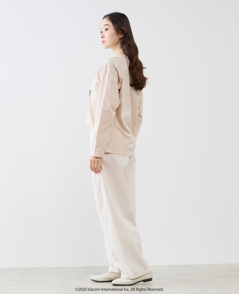 《コラボ》 Emily in Paris ロングスリーブTシャツ 詳細画像 ライトベージュ 6