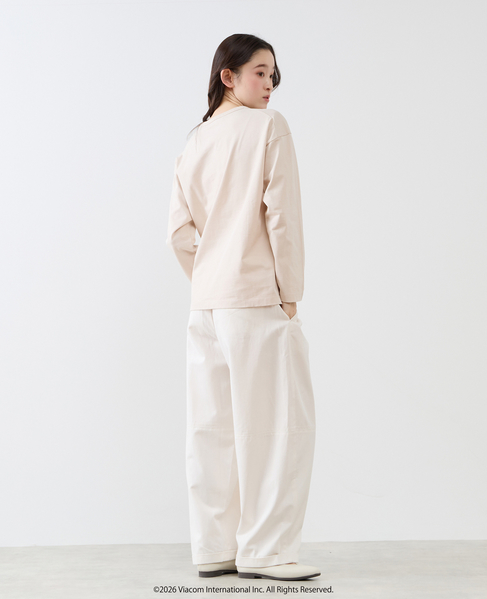 《コラボ》 Emily in Paris ロングスリーブTシャツ 詳細画像 ライトベージュ 8