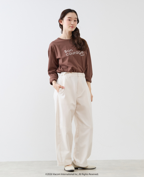 《コラボ》 Emily in Paris ロングスリーブTシャツ 詳細画像 ブラウン 10