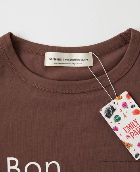 《コラボ》 Emily in Paris ロングスリーブTシャツ 詳細画像 ブラウン 13