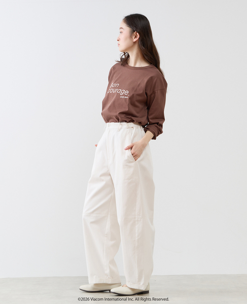 《コラボ》 Emily in Paris ロングスリーブTシャツ 詳細画像 ブラウン 6