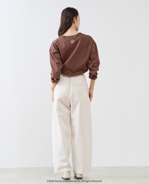 《コラボ》 Emily in Paris ロングスリーブTシャツ 詳細画像 ブラウン 7