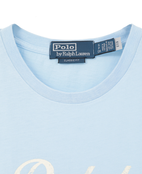 【POLO RALPH LAUREN/ポロラルフローレン】クルーネックロゴTシャツ 詳細画像 ライトブルー 3