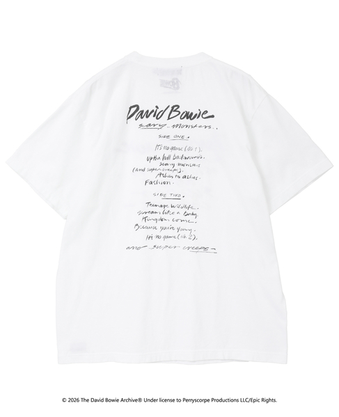 【GOOD ROCK SPEED/グッドロックスピード】David Bowie Tシャツ 詳細画像 ホワイト 10
