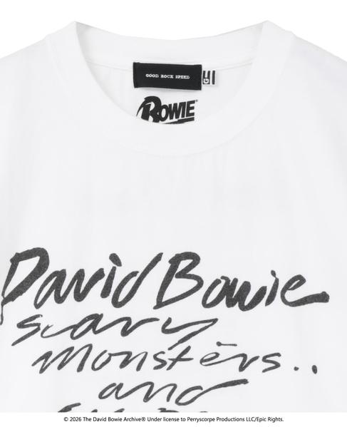 【GOOD ROCK SPEED/グッドロックスピード】David Bowie Tシャツ 詳細画像 ホワイト 11