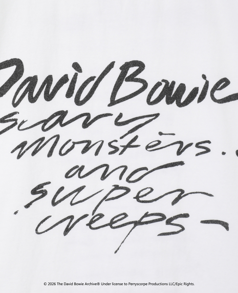 【GOOD ROCK SPEED/グッドロックスピード】David Bowie Tシャツ 詳細画像 ホワイト 14