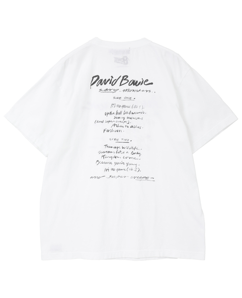 【GOOD ROCK SPEED/グッドロックスピード】David Bowie Tシャツ 詳細画像 ホワイト 2