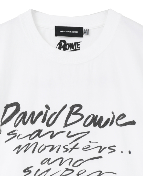 【GOOD ROCK SPEED/グッドロックスピード】David Bowie Tシャツ 詳細画像 ホワイト 3