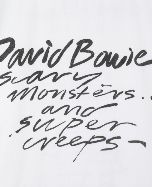 【GOOD ROCK SPEED/グッドロックスピード】David Bowie Tシャツ 詳細画像 ホワイト 6