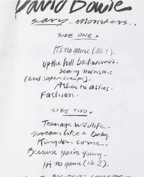 【GOOD ROCK SPEED/グッドロックスピード】David Bowie Tシャツ 詳細画像 ホワイト 7