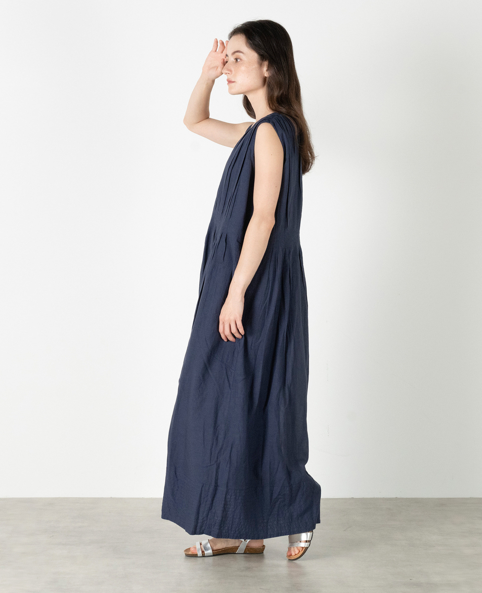 美品　ルネ　TISSUE社製　ラメツ　イードパール　3way　タック　ワンピース ドライボイルタックワンピース】｜MELROSE CLAIRE（メルローズクレール