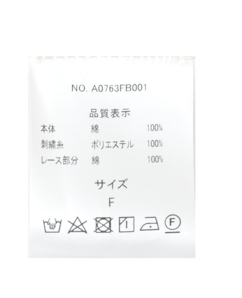 【コットンバック刺しゅうブラウス】 詳細画像 ブラック 40