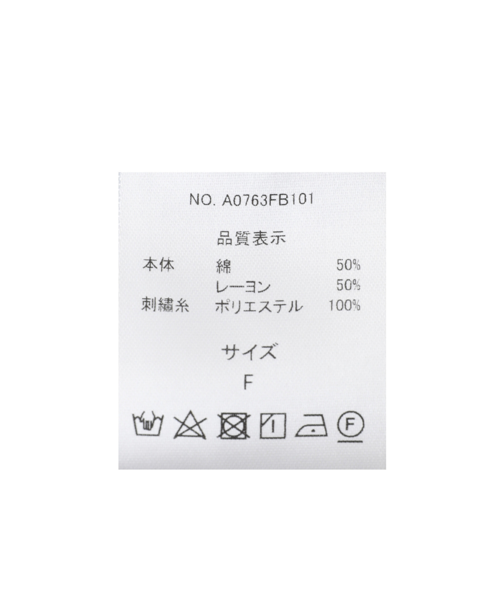 【ドライボイル刺しゅうブラウス】 詳細画像 ブラック 49