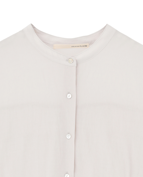 【麻調シアーシャーリングブラウス】 詳細画像 アイボリー 3