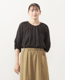 【タックスリーブブラウス】