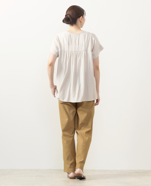 【ツイルストレッチストレートパンツ】 詳細画像 キャメル 8