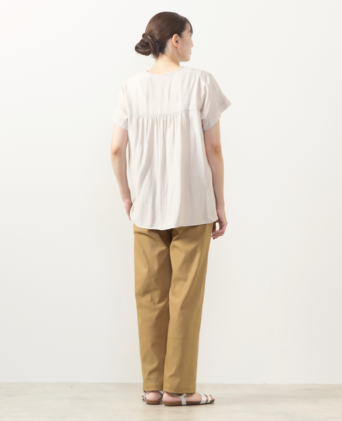 【ツイルストレッチストレートパンツ】 詳細画像 キャメル 9