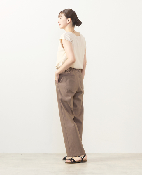 【ツイルストレッチストレートパンツ】 詳細画像 ブラウン系その他 9