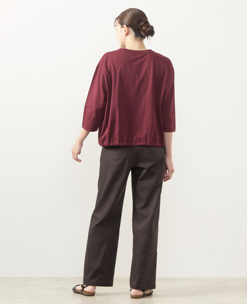 【ツイルストレッチストレートパンツ】 詳細画像 ダークブラウン 10