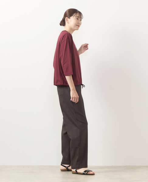 【ツイルストレッチストレートパンツ】 詳細画像 ダークブラウン 14