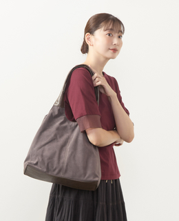 【フェイクスエードコンビトート】