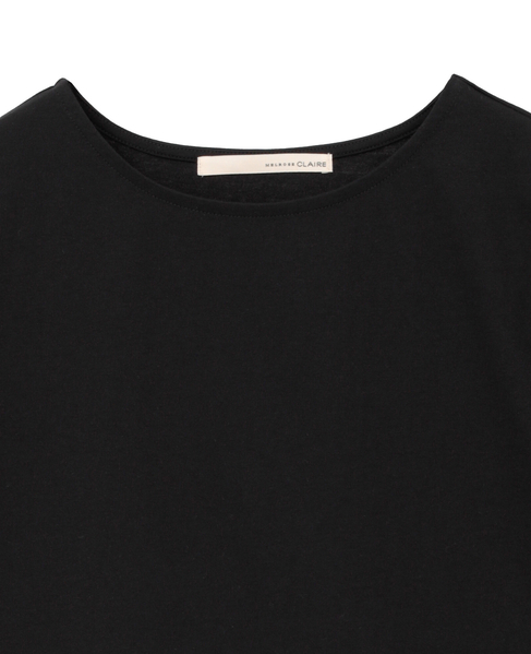 【袖口シアーファブリック切り替えTシャツ】 詳細画像 ブラック 17