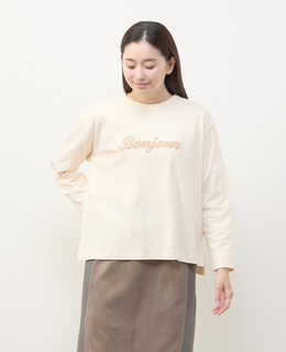 【サガラ刺しゅうロゴスムースロンT】