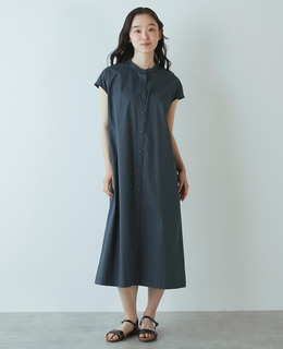 《別注》【The Duchess Designs/ザ・ダッチェス・デザイン】バンドカラーシャツワンピース