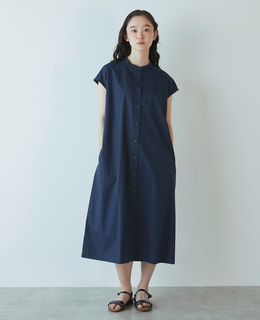 《別注》【The Duchess Designs/ザ・ダッチェス・デザイン】バンドカラーシャツワンピース