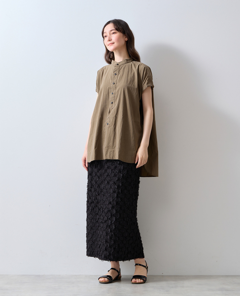 《別注》【ROYAL NAVY/ロイヤルネイビー】バンドカラーシャツ 詳細画像 ブラウン 4