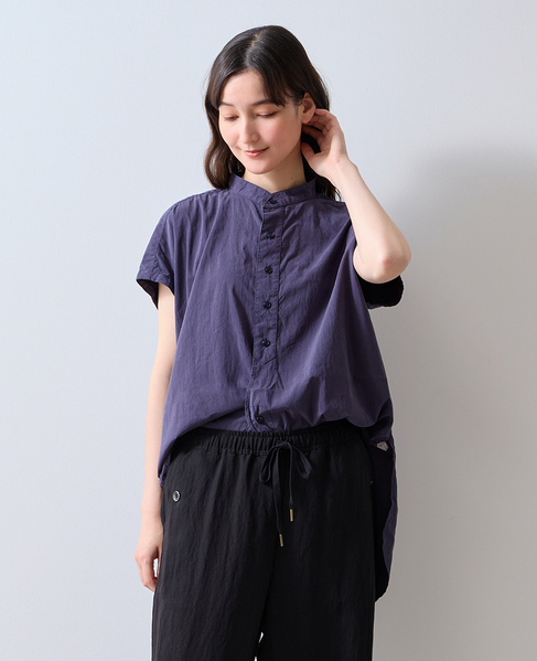 《別注》【ROYAL NAVY/ロイヤルネイビー】バンドカラーシャツ 詳細画像 ネイビー 1