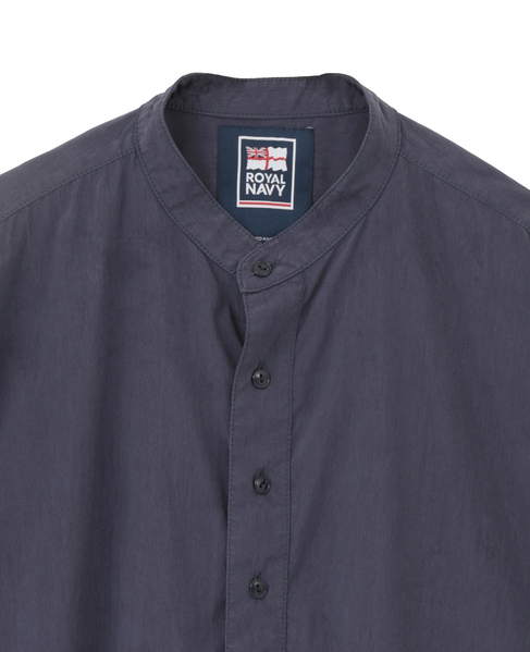 《別注》【ROYAL NAVY/ロイヤルネイビー】バンドカラーシャツ 詳細画像 ネイビー 15