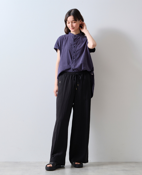 《別注》【ROYAL NAVY/ロイヤルネイビー】バンドカラーシャツ 詳細画像 ネイビー 4
