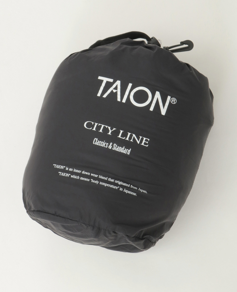 【TAION /タイオン】ダウンケープ 詳細画像 オリーブ 11