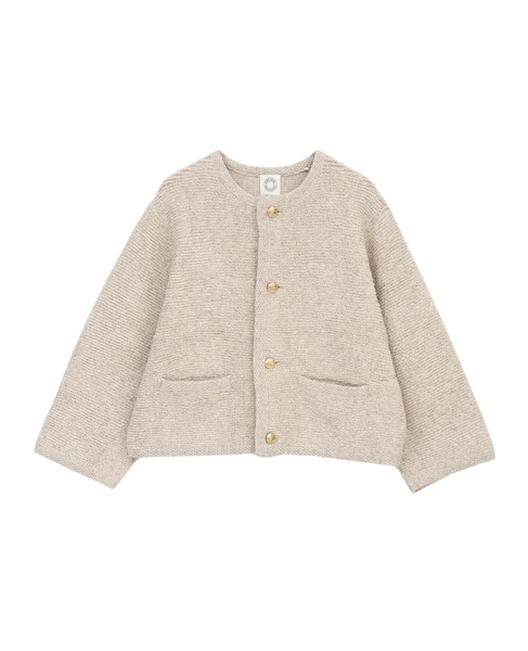 【ORCIVAL/オーシバル】Boucle Cardigan 詳細画像 オートミール 1