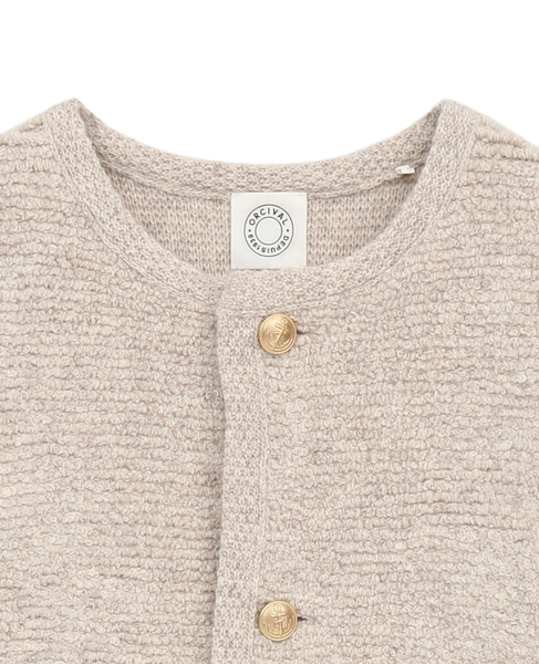 【ORCIVAL/オーシバル】Boucle Cardigan 詳細画像 オートミール 3