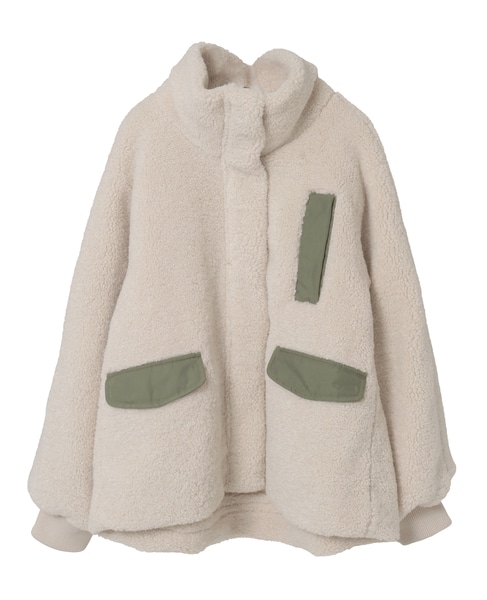 【ボアブルゾン】 詳細画像 アイボリー 1