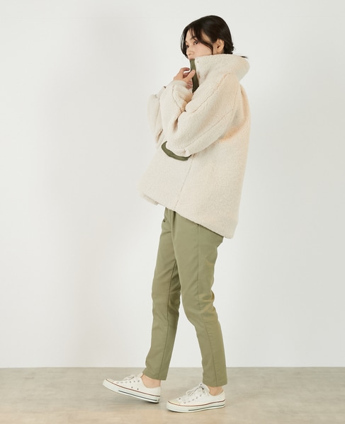 【ボアブルゾン】 詳細画像 アイボリー 4