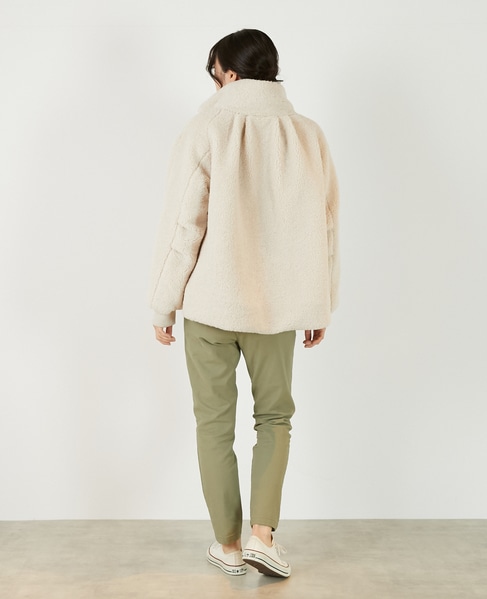 【ボアブルゾン】 詳細画像 アイボリー 5