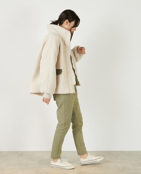 【ボアブルゾン】 詳細画像 アイボリー 6